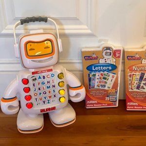 Playskool Alphie Interactive Learning Talking Robot 3 Booster Packs 100+ Cards
